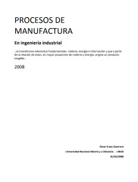 Image of PROCESOS DE MANUFACTURA EN INGENIERÍA INDUSTRIAL