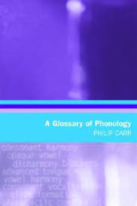Image of A glossary of phonology