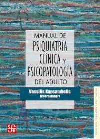Image of Manual de psiquiatría clínica y psicopatológica del adulto