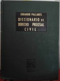 Image of Diccionario de derecho procesal civil