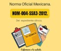 Norma oficial mexicana NOM-004-SSA3-2012, del expediente clínico